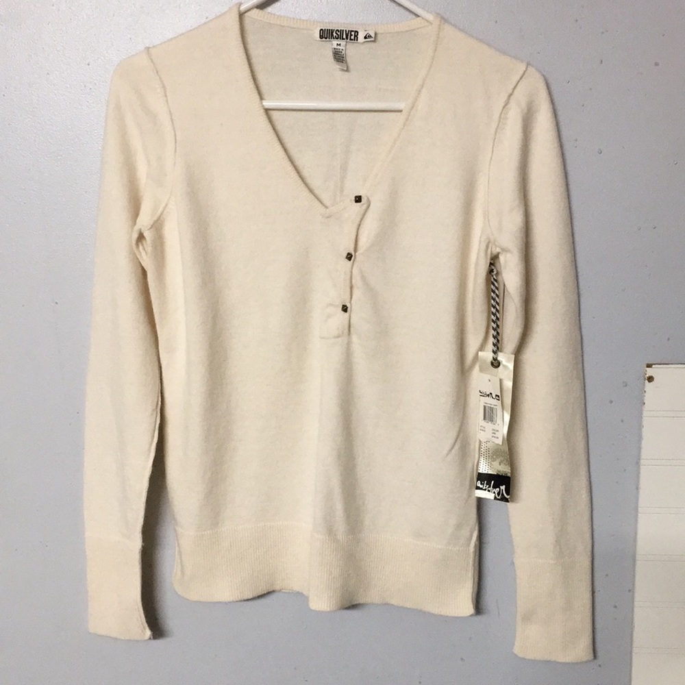 3/$25 ✨ QUIKSILVER • NWT Lyden V-neck Sweater Sz M